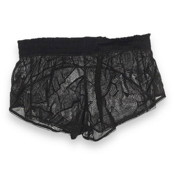 NWOT Lululemon City Sky Run By Short Dottie Tribe White Black size 8 - Picture 2 of 5